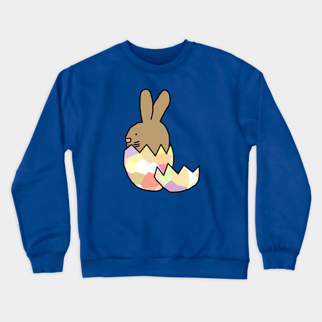 Bunny Rabbit Hatching from Easter Egg Crewneck Sweatshirt by ellenhenryart